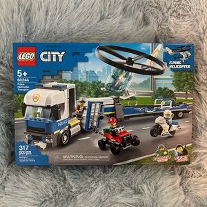 LEGO City Police Helicopter Transport Set - LEGO # 60244 w/317 pcs -NEW in box!